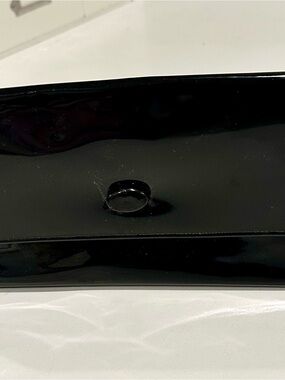 Vintage Black Patent Women’s Clutch Bag - Classic Evening Bag